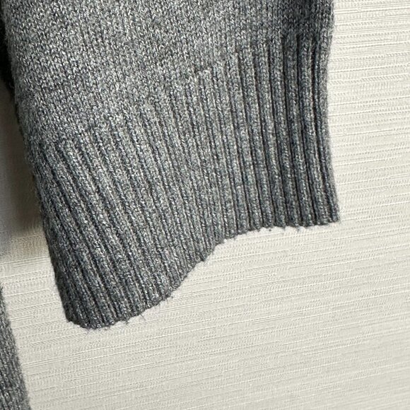 Anthropologie Moth Sweater Womens Large Gray Wool Blend Layered Look Tunic - Picture 6 of 8